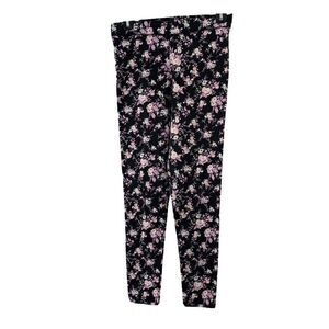 PINK Victorias Secret Leggings Black Pink Floral M